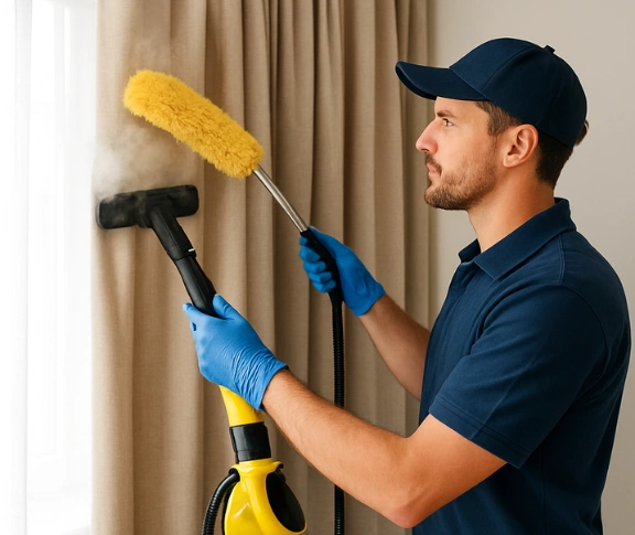 Trusted residential curtain cleaning technician Matty Curtain Cleaning balgownie-nsw QLD