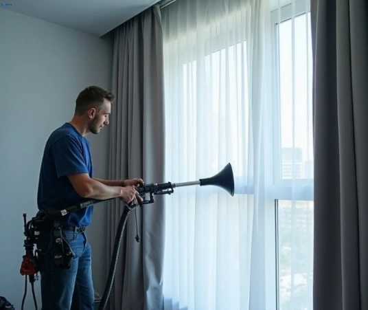 Professional commercial curtain cleaning process equipment Matty Curtain Cleaning balgownie-nsw